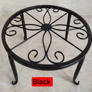 【COD】 Plant Stand Floor Flower Pot Rack Round Round Iron Home Garden Indoor Balcony Decor