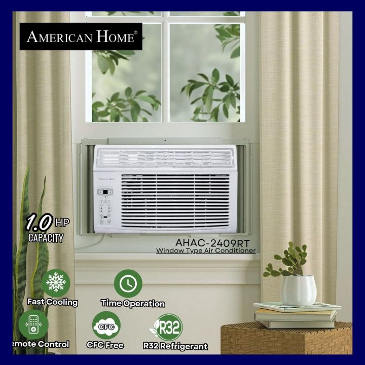 American Home Window Type Air-Condition AHAC-2409RT 1.0Hp with Remote