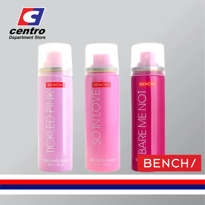 Bench Pink Deo Body Spray (Tickled/So In Love/Bare Me Not) Pink