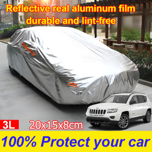 【Extra thick】Half car cover Sedan SUV Cover Windshield Windproof Waterproof UV Weather Sunscreen universal front side cover outside foldable Thickening and widening Car Windshield Cover Heat Insulation cover Car sunscreen cover Sunshade Car