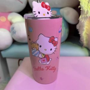 Tumbler Sanrio Series HelloKitty Gelas Cup Stainless Cangkir MELODY KUROMI CINNAMOROLL Free Sedotan Stainless Anti Bocor