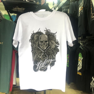 Kaos Skull Tattoo Sullen Tshirt Bahan 100% Cotton