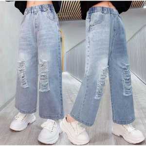 Celana Jeans Anak Perempuan Usia Tanggung Umur 7tahun-Sampai 13tahun Fashionable