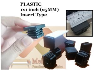 PLASTIC 1x1 inch (25MM) Insert Type Footing for Tubular (sold by 4/12/20/40/100 PCS) Quality Protection that YOU NEED
