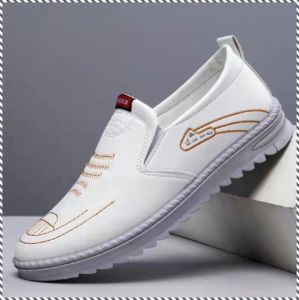 Handmade Loafer Casual Leather Shoes for Men Cow Leather Doug Boat Driving Shoes Slip On Mens Loafe 男士休闲皮鞋