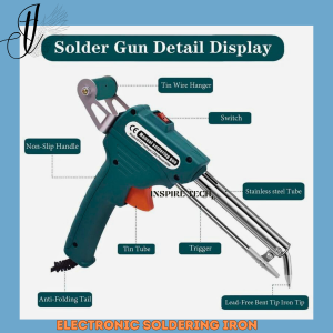 Electric Soldering Iron Gun 60W/ SP-DC0460 Pemanasan Internal genggam secara otomatis alat perbaikan pengelasan pistol timah colokan