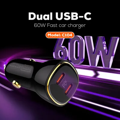 LDNIO USB Car Charger For Mobile Phone 5V/5.1A Dual Plug 4 USB Port Back Seat Quick Charge Adapter
