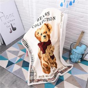 ผ้าห่มเด็กผ้าสักหลาดการ์ตูนหนาสองชั้นผ้าห่มเด็กผ้าห่มฤดูใบไม้ร่วงและฤดูหนาวผ้าห่มงีบผ้าห่มของขวัญการค้าต่างประเทศ