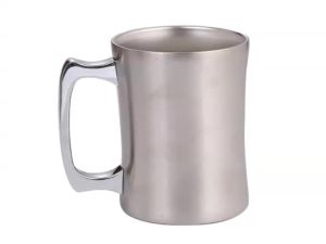 Kirilgu Beer Wine Mugs Large Capacity Wine Cocktail Cups Metal Drinking Mugs Coffee Cups Stainless Steel Material Beer Cups M1Y4T
