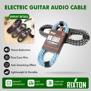 Electric Guitar Cable RIXTON Professional Series Instrument Cable Guitar Cable 3M/5M/10M Stage Ready with Anti-Kinking Design Black
