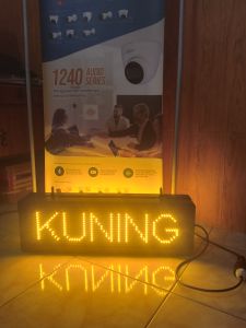 Running text 2sisi/2muka outdoor 70x22cm waterproof