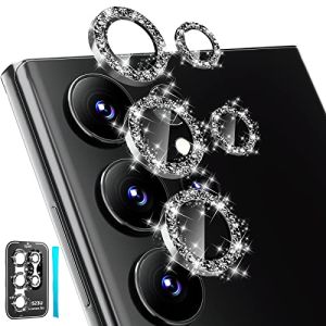 อุปกรณ์ป้องกันเลนส์กล้องถ่ายรูปแวววาวสำหรับ Samsung Galaxy S23กล้องกระจกนิรภัยแม่พิมพ์ทำขนมเฉียบเคส Galaxy S23 + Plus