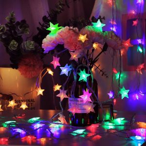 【BIRR】ไฟดาวที่สวยงาม 2/3/5 เมตร LEDประดับดาว ไฟสตริงสีอบอุ่น ไฟตกแต่งห้อง ไฟคริสต์มาสส