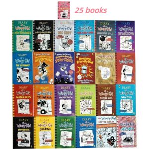 25 Books/set Diary of A Wimpy Kids Comic Book Set Learning in English Language Books for Children Kids Story reading Book with box