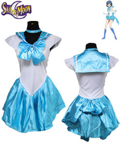 Người giám hộ xinh đẹp Thủy Thủ Mặt Trăng phim hoạt hình Nhật Bản Cosplay Anime Cô Gái Gợi Cảm thủy ngân mặt trăng MARS váy người lính đẹp Thủy Thủ Mặt Tră