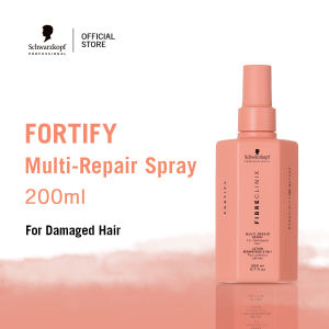 Schwarzkopf Professional Fibre Clinix Fortify Multi-Repair Spray 200ml [For Damaged And Over-Processed Hair]