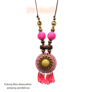 Promo Best Seller Kalung Cantik / Kalung Fashion / Kalung Batik / Aksesoris Batik / Kalung Etnik / Kalung Handmade / Kalung Wanita / Aksesoris Wanita / Kalung Hijab / Kalung Modern KFZ22