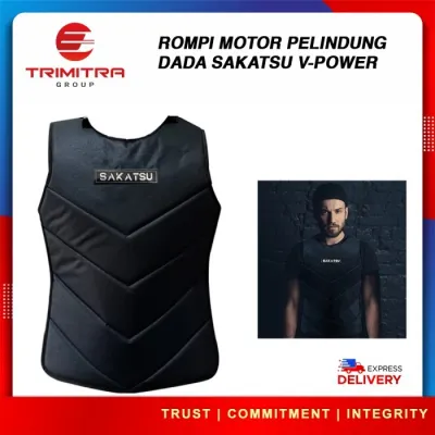 Rompi Motor Biker Busa Sakatsu VPOWER Touring Pelindung Dada Anti Angin TOP