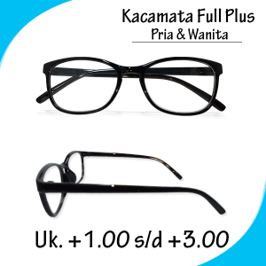 kacamata rabun dekat kacamata baca lensa plus (+) pria dan wanita ukuran lensa +1.00 sampai +3.00
