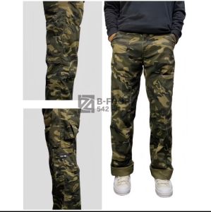 Celana Carpenter Pants Camo White Loreng Regular Fit Loose Fit Gombarang / Cargo Baggy Pants Loreng Pria