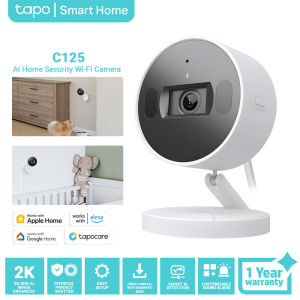 TP-Link Tapo C125 2K 4MP QHD AI-Powered Magnetic Home Security Wi-Fi CCTV Camera | Pet Camera & Baby Camera Two-Way Audio Support Up To 512GB SD Card mini camera