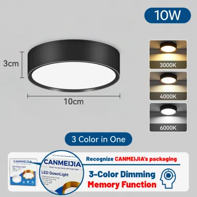 LED Tricolor Pin Light Downlight Ceiling Lights 3W 5W 10W 15W 25W Surface Mounted Spotlights Ceiling Lights Modern Design 220V For Indoor Living Room Bedroom Corridor Shop Lighting