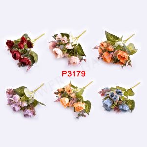 Bunga Mawar Buatan Sutra Berkualitas Tinggi untuk Dekorasi