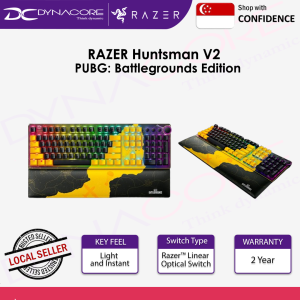 RAZER Huntsman V2 - Optical Gaming Keyboard - PUBG: Battlegrounds Edition
