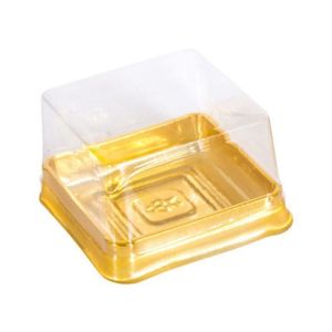 ZOATAAL 50pcs Square Moon Cake Packing Box Egg-Yolk Puff Muffins Cupcake Container Packaging Box Festive Party Supplies Mooncake Boxes