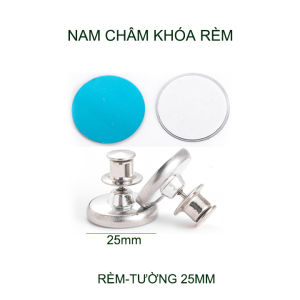 Set 2 nam châm khóa rèm cửa bằng thép không gỉ nhiều kích cỡ tùy chọn