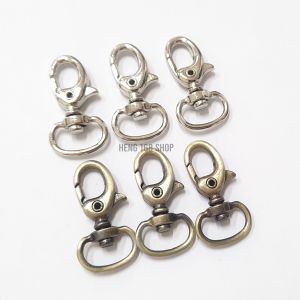 ตะขอก้ามปู คอหมาก้ามปู แบบใหม่   สีเหลืองปัด  เงิน  ยาว3.5cm (10ชิ้น)