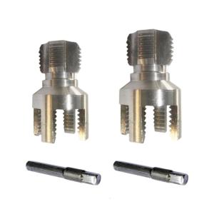 Pack Of 2 Carbon Steel Pipes Threading Tool For Pipes 1/2Inch 3/4In With Hex Shank And Double Size Compatibility