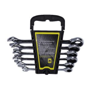 6-Piece Ratchet Gears Wrench Set with Torque Spanner Double-Headed 8-17mm Combination Wrenches for Repairs and Maintenance | Spanner Stainless Steel | Spanner Wrench Tool | Spanner Ratchet