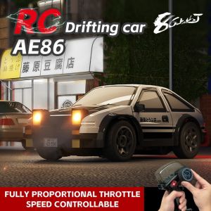 รถบังคับวิทยุรถยนต์ดริฟท์ควบคุมวิทยุรถบังคับ AE86 Rc Drift Car รถ บังคับ ดริฟท์ 15กม./ชม. ยางรถแข่งของเล่นรีโมตคอนโทรลความเร็วสูง4WD เปลี่ยนได้ของเล่นสำหรับเด็ก รถบังคับ ดริฟ
