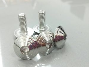 น็อตคอนโซล สแตนเลส ก้นหอย ทุกเบอร์ มี 3 สี ไทเท ทอง เงิน มอเตอร์ไซค์