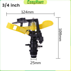 C.N. 360 Degree Automatic Rotation Sprinkler Adjustable Rocker Arm Nozzle Garden Agricultural Irrigation Tool