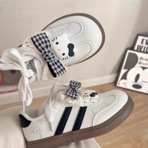 Christmas gifts Halloween Kawaii Sanrio Teenagers Board Shoes Hello Kitty Spring Autumn New Cartoon Anime Student Sweet Sports Soft Soled Leisure Shoes