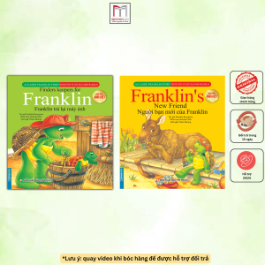 combo 2c Bộ truyện về chú rùa nhỏ Franklin - Franklin trả lại máy ảnh + người bạn mới