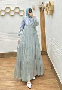 Gamis bahan Shimeer Mix Tile Spangel//Gamis Arabian Shimeer Silk Terbaru 2024//NEW-ARRIVAL