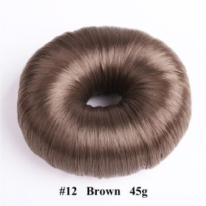 GUORE Fashion Elegant Black Hair Accessories Brown Beige Hair Styling Tools Hair Ring Bun Maker Hair Donut Shaper