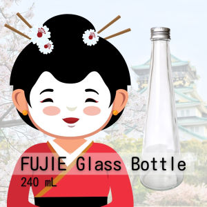 FUJIE Glass Bottle | Botol Kaca Bening | Botol Kopi | Botol Jus Beling