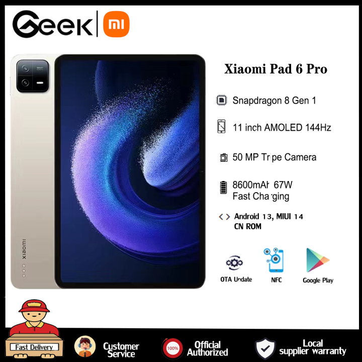 Xiaomi Mi Pad 6 PRO Global Rom Tablet Snapdragon 8+ 11 Inch 144Hz 2.8K  Display 8600mAh 67W Fast Charger Android 13 MIUI 14 2023