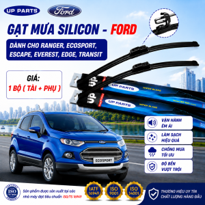 Gạt mưa ô tô FORD Ranger Ecosport Escape Everest Edge Xương mềm Silicone UP PARTS Chất lượng cao