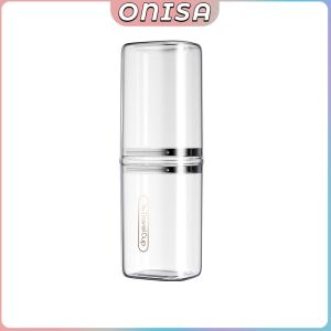 Toothbrush Case Holder Travel Mouthwash Cup Plastic Transparent Storage Box Toothpaste Holder
