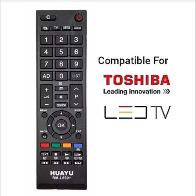 Universal Remote Control for Toshiba LED TV RM-L890+ CT-90326 CT-90380 ...