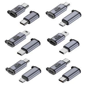 USB to Type C Connector Optional Adapers for Effortless Switching Between Devices Data Transfer and Charging Supply
