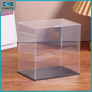【E-WOITD】 กล่องโชว์อะคริลิคใส1ชิ้นกล่องป้องกันฝุ่นสำหรับตุ๊กตา ของเล่น ของสะสม22ขนาด
