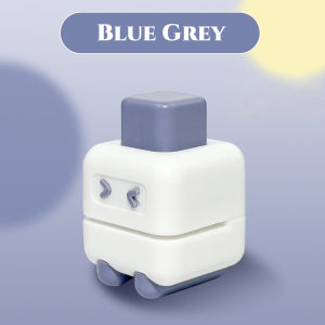 Portable Cute Mini Robot Cube Shape 1-Hole Punch Loose Leaf Single Hole Paper Puncher Student School Office Stationery