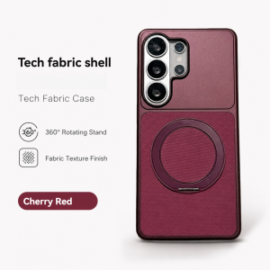 Ốp lưng Samsung Galaxy S23 S24 S25 S26 Ultra Plus S24 FE S25 FE techwoven Case với MagSafeS26 siêu vỏ điện thoại chống sốc chống trượt techwoven bọc vải dệt cao cấp cho Samsung Galaxy S26 Ultra