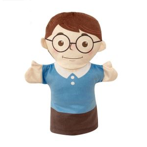 GUDY Vải nhung lông Rối tay trẻ em Cha mẹ-con Ông bà Găng tay vải lông trẻ em Dễ thương Cha Mẹ Đồ chơi búp bê Đồ chơi giáo dục